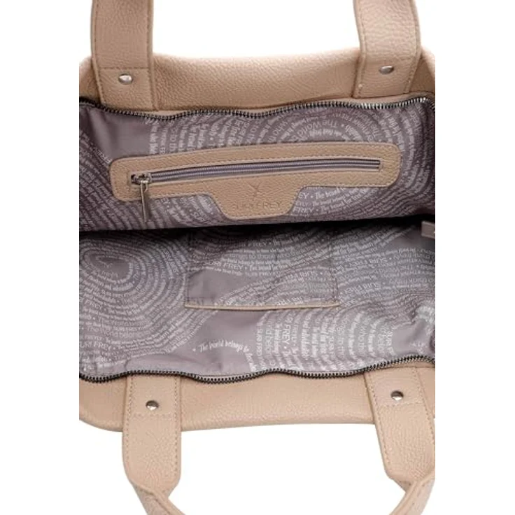 Suri Frey Shopper Debby, Handtasche in Beige aus Feinsynthetik mit Reißverschluss und Logo-Prägung, 47 x 31 x 15 cm – Bild 6