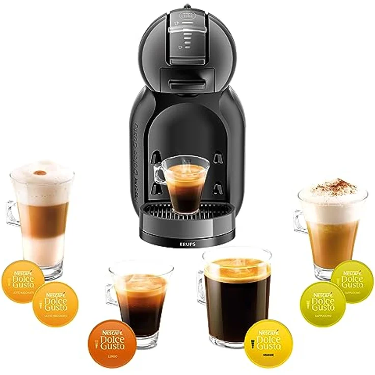 NESCAFÉ® Dolce Gusto® Kapselmaschine KP1238 Mini Me, samtige Crema, Play & Select-Funktion, automatische Abschaltung, schwarz – Bild 5