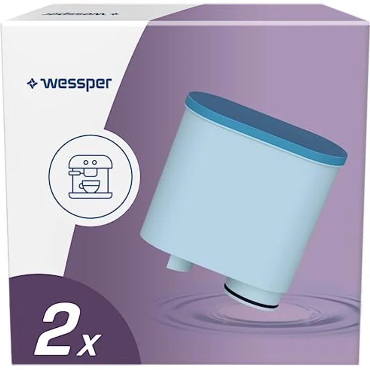 AquaClean Kaffeevollautomat Wasserfilter für Saeco und Philips Kaffeevollautomaten von Wessper , 2 Stück(1er Pack) – Bild 1