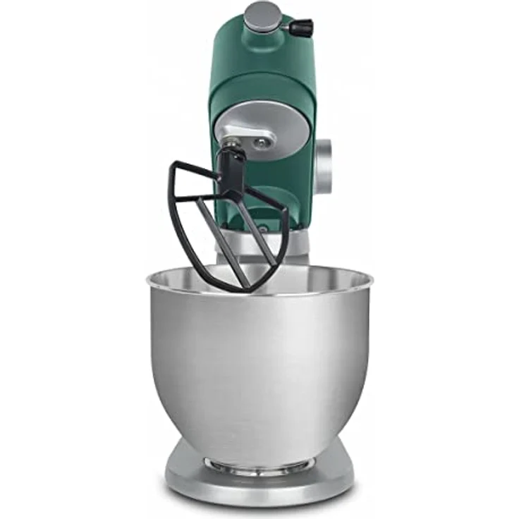 H.Koenig KM128 Küchenmaschine multifunktionell, 5 l, professionell, 800W 8 Geschwindigkeiten, grün – Bild 5