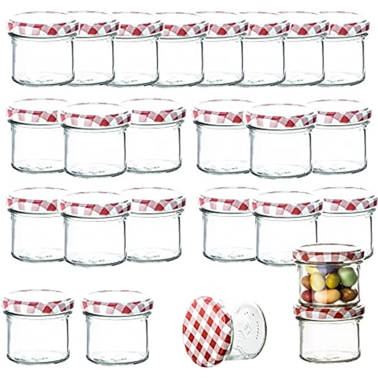 25er Set Marmeladenglas 125 ml Sturzglas Einmachglas Einweckglas To 66 – Bild 2