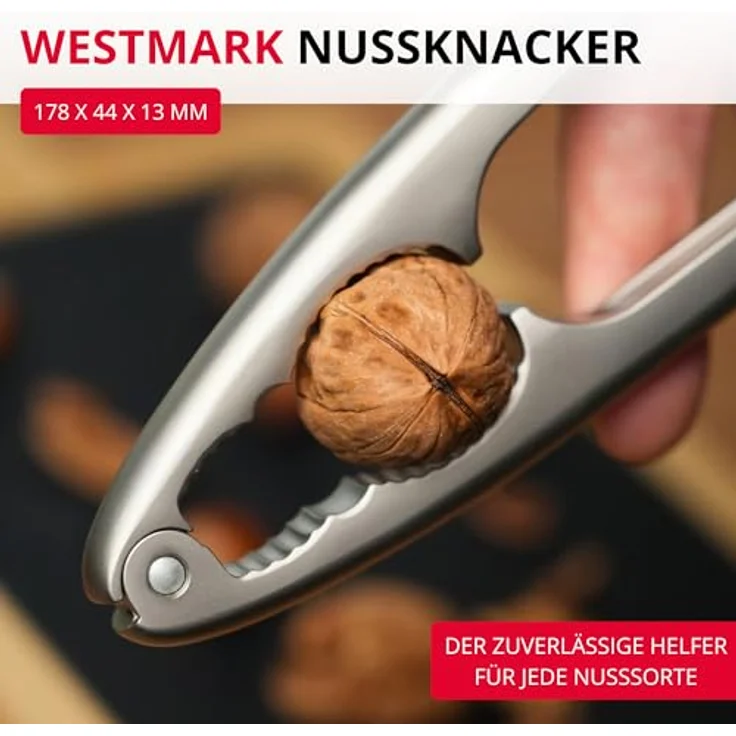 Westmark Nussknacker, Monopol-Edition, Edelmattiert, Zinkdruckguss, Länge: 17,8 cm, Triangolo, Silber, 16723360 – Bild 3