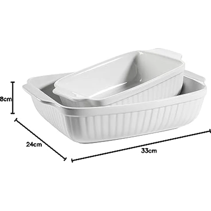 Mäser 931982 Kitchen Time Auflaufform, rechteckig, weiß, 2-teilig (1 Set) – Bild 9