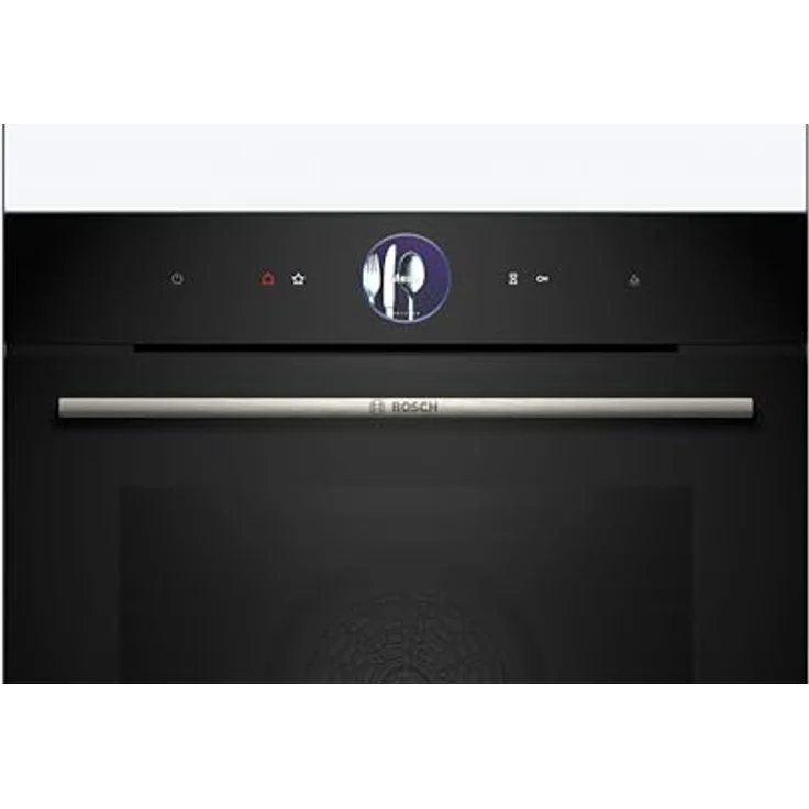 Bosch HRG7764B1, Smarter iQ700 Einbau-Backofen mit Dampfunktion, 60 x 60 cm, Schwarz, Made in Germany, Pyrolyse & Hydrolyse, Bratenthermometer, Air Fry, Farb-Touch-Screen, 4D Heißluft, Bosch Assist – Bild 3