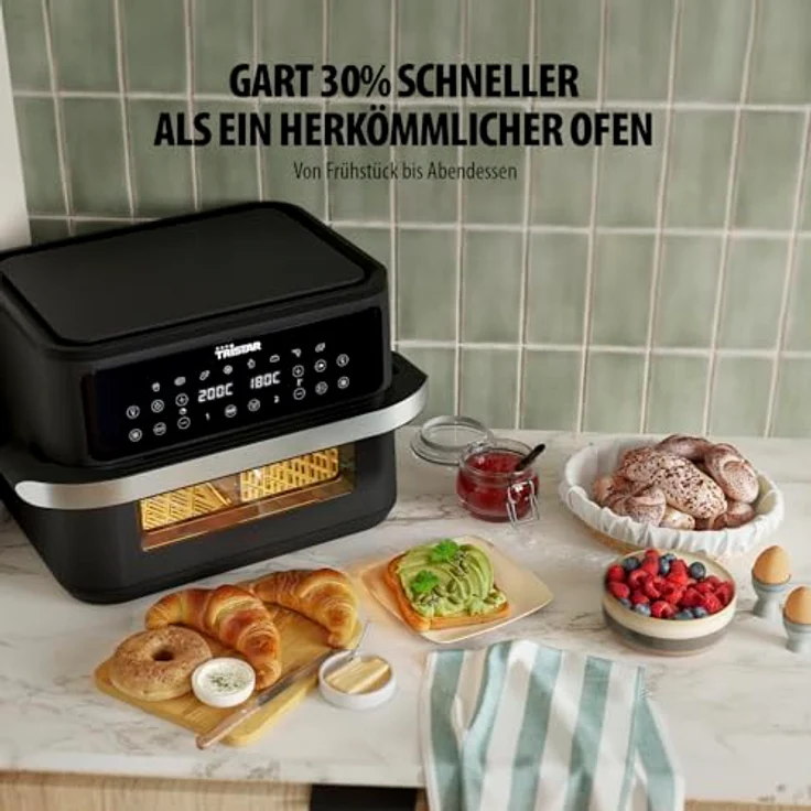 Tristar FR-9432 Dualzone Flex Heißluftfritteuse, 10 L, 2800W, 8 Programme, digitales Display, ohne Öl, automatische Abschaltung, antihaftbeschichtet, spülmaschinengeeignet – Bild 4