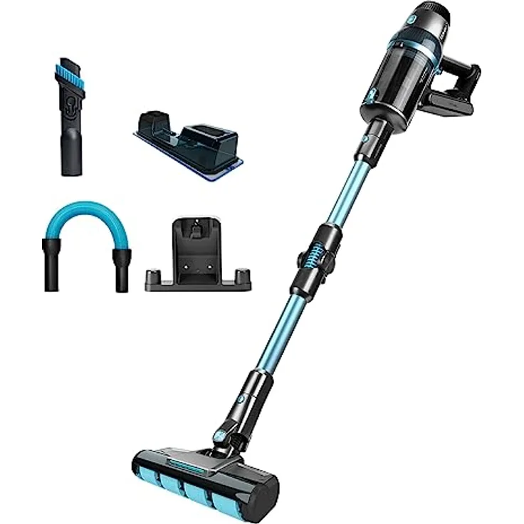 Cecotec Akku-Staubsauger Conga Rockstar 2500 Advance ErgoWet. 680 W, digitaler Motor, Jaliscazo-Bürste, Autonomie 90 min, Flexibler Schlauch, erweiterbar, Wassertank, Zubehör
