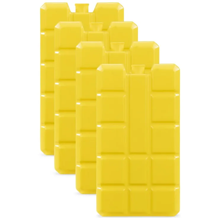 Xavax Kühlakkus 4er Set, 200 ml, -18°C bis +40°C, Kunststoff, Gelb