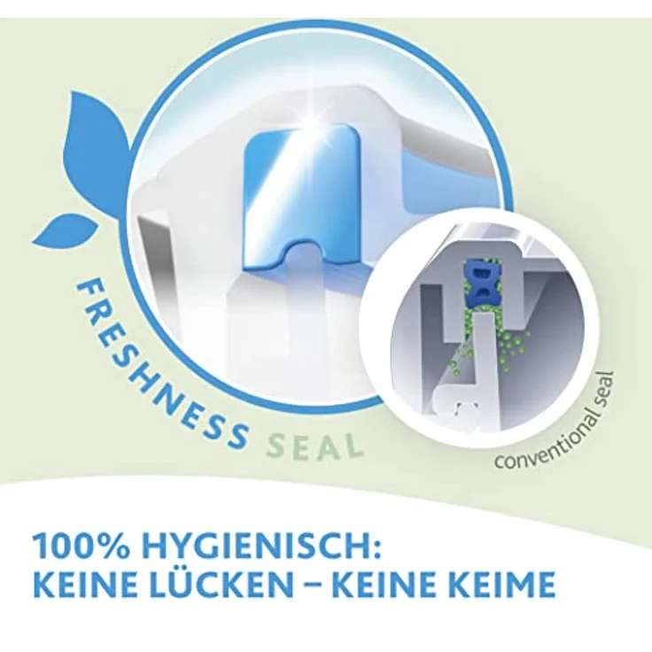 Emsa 508555 Mixbecher mit Deckel, Mixeinsatz, Volumen 0.5 Liter, Transparent-Blau, Clip & Close – Bild 3