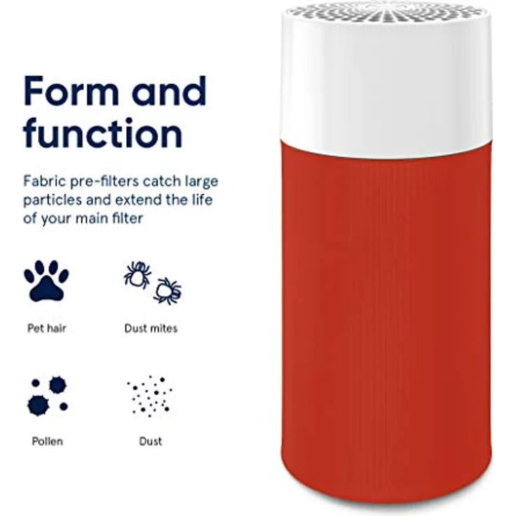 Blueair Vorfiltertuch für JOY S, Saffron Red – Bild 4
