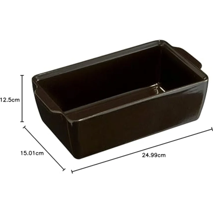 Emile Henry Brotlaib Bäcker, Keramik, Kohle, 25x15x12.5 cm – Bild 4