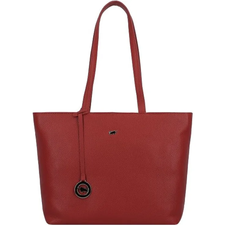 Braun Büffel Hanna Shopper Tasche S, 38 cm, 100% Leder, rot