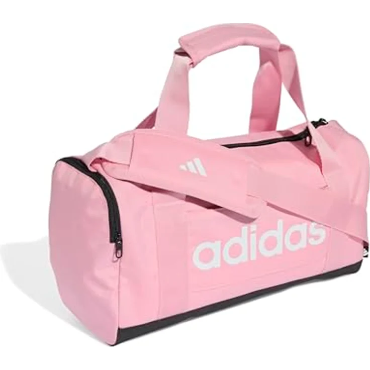 adidas Performance LINEAR DUFF Sporttasche, strapazierfähige Polyester-Duffelbag mit 11 Litern Volumen, Schwarz – Bild 4