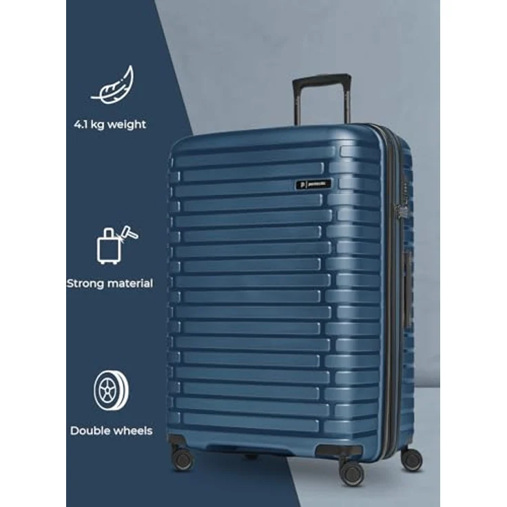 Pactastic Hartschalen-Trolley Collection 04, 4 Rollen, Polypropylen, mit TSA-Schloss und Dehnfalte für zusätzlichen Stauraum – Bild 7