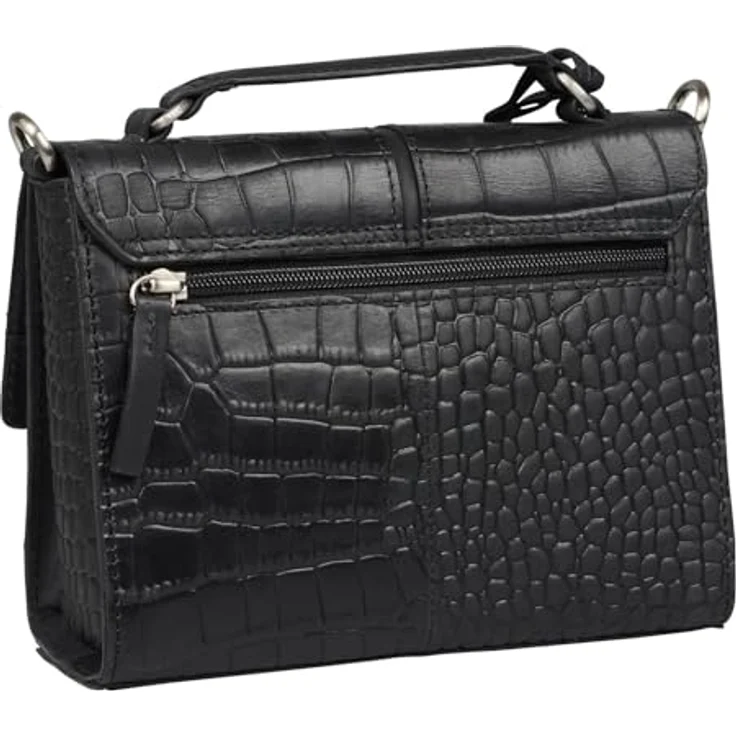 Burkely Cool Colbie Citybag Small, Handtasche mit 2 Innen- und 2 Außenfächern, Schwarz, 20 cm hoch, 8 cm breit, 15 cm lang – Bild 3