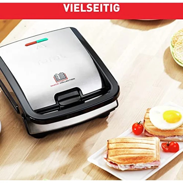 Tefal SW854D SW854D16 Sandwichmaker, Schwarz, Edelstahl – Bild 6
