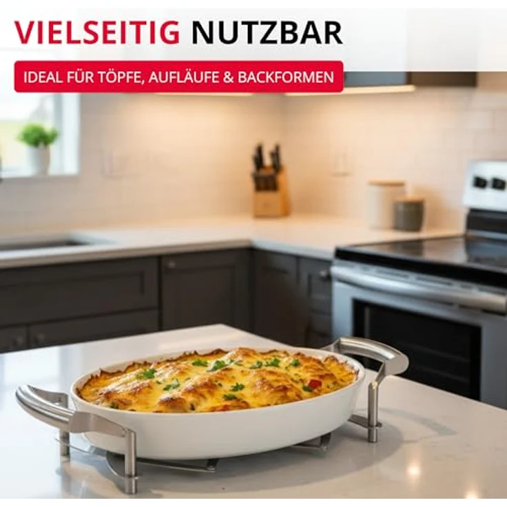 Westmark Ausziehbarer Topf-Untersetzer, 18 - 42 cm, Rostfreier Edelstahl, Flexi, Silber, 16412260 – Bild 5