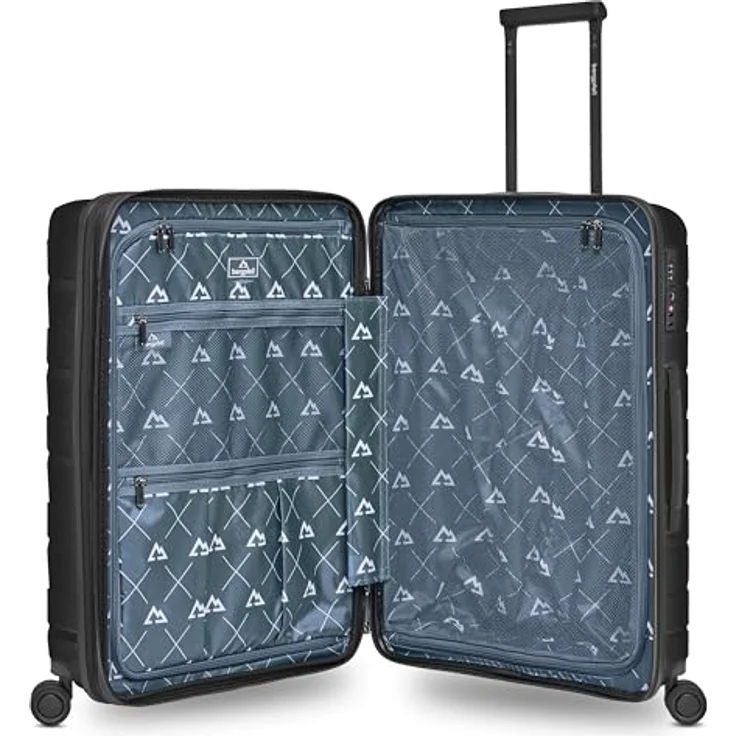 Bergpfeil Koffer-Set 3-teilig | Hochwertiges Polypropylen-Material | Dehnfalte erweiterbar | Doppelrollen & TSA-Schloss (Travel) – Bild 5