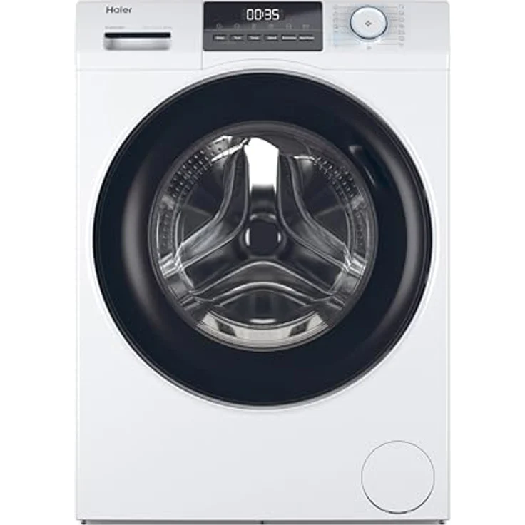 Haier HW100-BP14929A-S Frontlader Waschmaschine, 10 kg, 1400 U/min, Energieeffizienzklasse A, Weiß – Bild 1