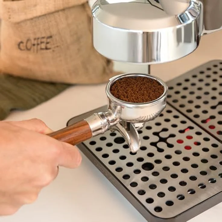 Cecotec Baristeo Intima, Siebträgermaschine mit 1850 Watt und 15 Bar Pumpdruck, Silber – Bild 6