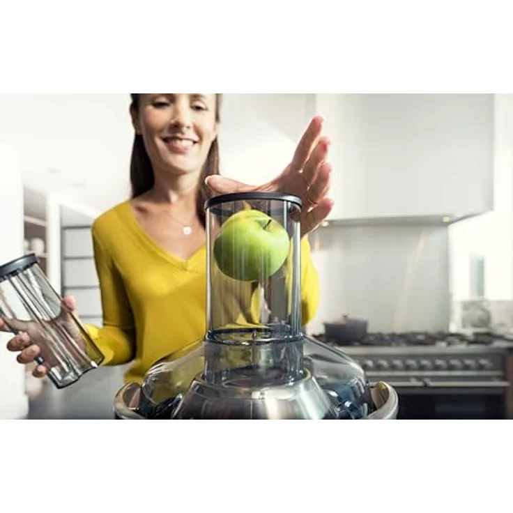 Philips Avance Collection Entsafter, FiberBoost Technologie, QuickClean, Leiser Betrieb, Sehr großes Loch, 1200 W, 1L Kanne, HR1922/21 – Bild 3