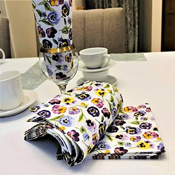 Ambiente Serviette "Hornveilchen" 5 oder 20 Stück 20 Stück 20 Stück – Bild 3