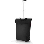 reisenthel trolley M in schwarz, Rahmen: Weiß - Praktischer Shopping-Trolley mit viel Stauraum und Reißverschluss - Aus wasserabweisendem Material