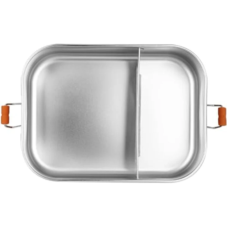 Trixie Baby Lunchbox, große Lunchbox im Katzen-Design, rot mit Trennsteg und Silikon-Clips – Bild 4
