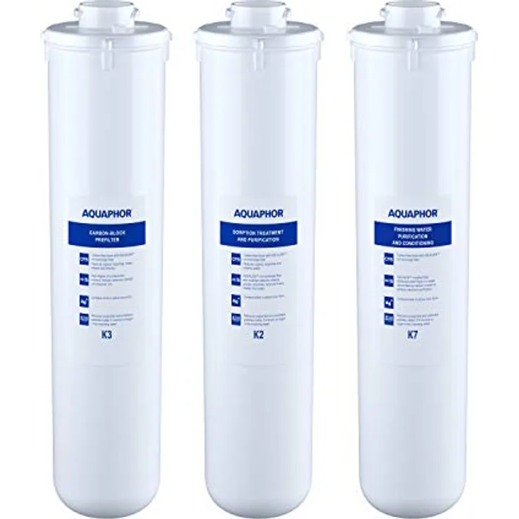 Aquaphor 208334 Crystal Ersatzkartuschen-Set K3-K2-K7