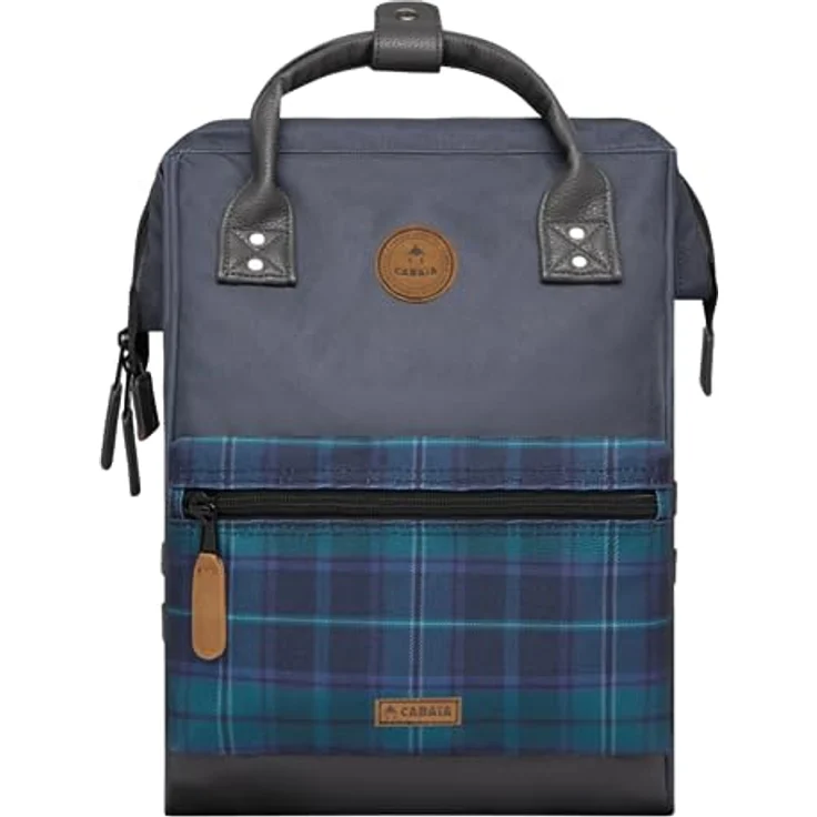 CABAIA Tagesrucksack Medium (3-tlg), Cityrucksack mit austauschbaren Vordertaschen, wasserabweisend, 25 L, schwarz – Bild 3