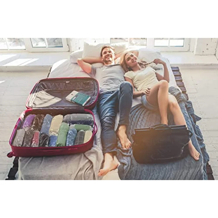 NORDIC® Vakuumbeutel für Kleidung Reise - 10 Stück (S + M + L) - BPA-frei, wiederverwendbare Kompressionsbeutel, Protects vor Feuchtigkeit und Gerüchen – Bild 4