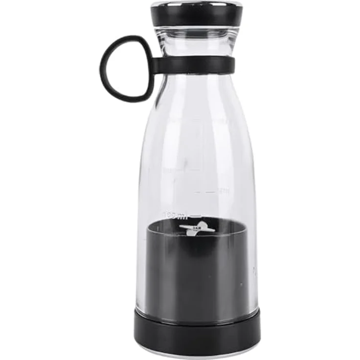 shop'n smile ideoon Smoothie-Maker, mobiler Vitamin-Kick Mixer mit Akku, 120 W, 300 ml, Schwarz, für Fitness und unterwegs – Bild 7