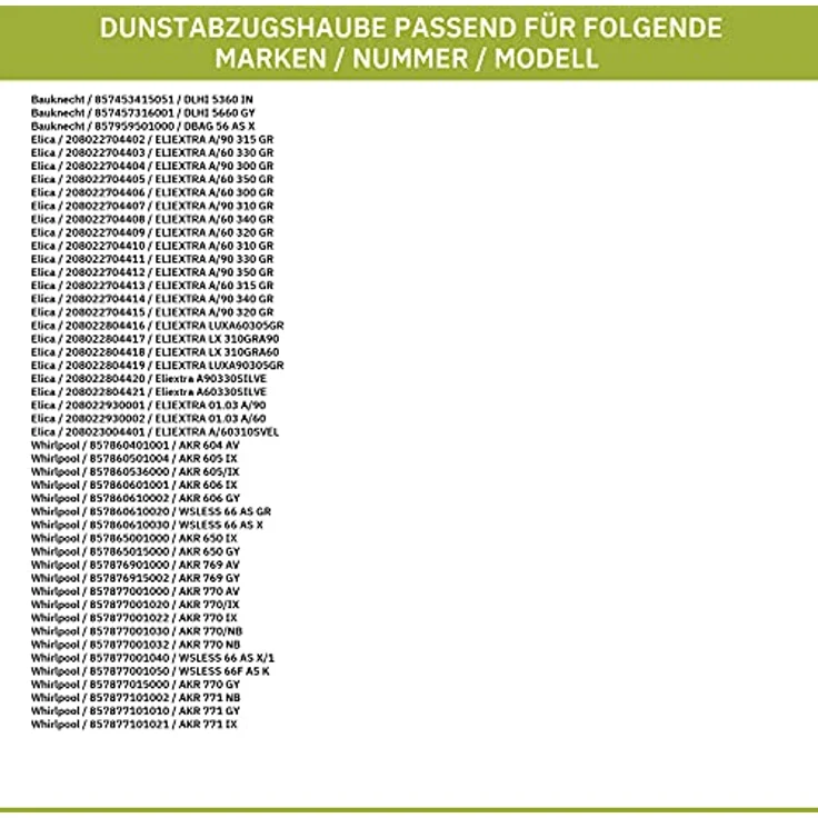 Whirlpool Linkslicht Diffusor für Dunstabzugshauben, Lampenabdeckung links, 159 x 52 mm – Bild 4