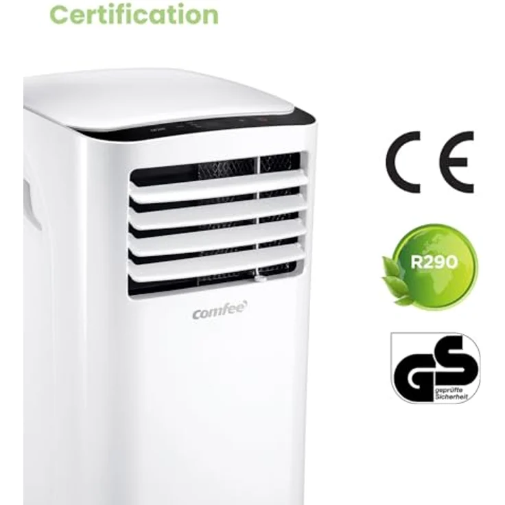Comfee MPPH-09CRN7 Mobiles Klimagerät, 1280 W, 230 V, weiss, 35,5 x 34,5 x 70,3cm (BTH) – Bild 12