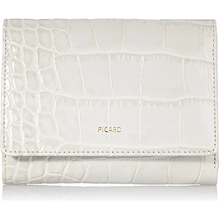 Picard, Damen Portemonnaie, aus mit Krokoprägung aus Leder, in der Farbe Kiesel/Grau, aus der Serie Weimar 1, 731680V048 – Bild 1