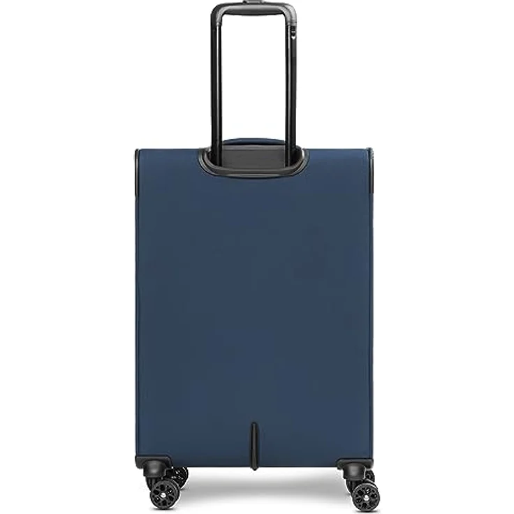 Stratic taska Koffer & Trolleys | Koffer Groß aus leichtem Polyester mit Dehnfalte, 4 Rollen, einem Kreuzpackgurt, arretierbarer Griff und Zahlenschloss | 42 cm x 26 cm x 65 cm | 3.3 kg – Bild 4