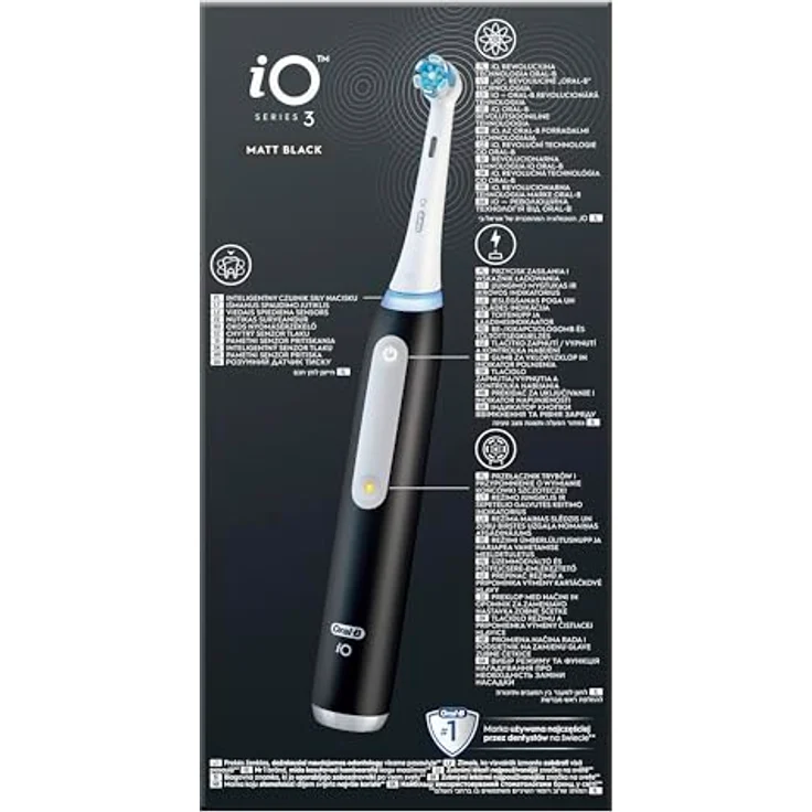 Oral-B iO Series 3 Ultimate Clean Elektrische Zahnbürste, Schwarz mit 3 intelligenten Modi und Smart Ring – Bild 3