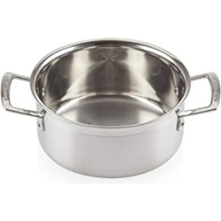 Le Creuset Bratentopf aus 3-ply Edelstahl, Ø 20 cm, Für alle Herdarten inkl. Induktion geeignet, Silber, 96200720001000 – Bild 4