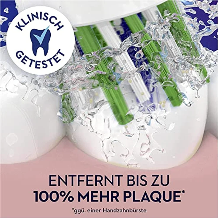 Oral-B CrossAction Aufsteckbürsten mit CleanMaximiser-Borsten für ganzheitliche Mundreinigung, 10 Stück – Bild 3