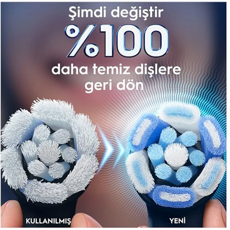 Oral-B Ultimate Clean Original, Ersatzbürsten Set mit 6 Tiefenbürsten zur Zahnbelag Entfernung, schwarz, für Oral-B iO elektrische Zahnbürsten – Bild 5