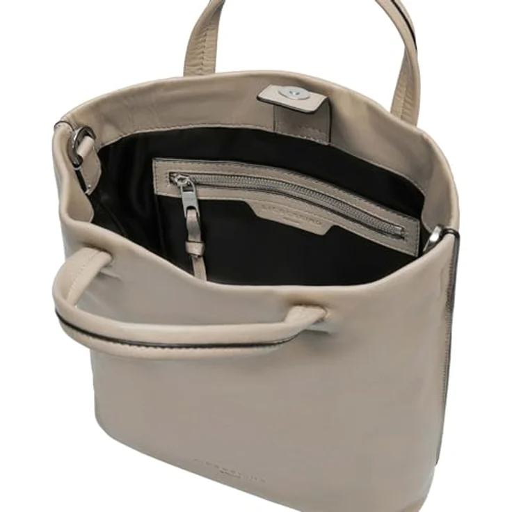 "Liebeskind Berlin Shopper Tote M HERA SHEEP NATURAL, Stone Leder, 23x30x10 cm" – Bild 4