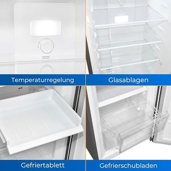Exquisit Kühl-Gefrierkombination 193 Liter No-Frost - Kompakt & Energiesparend