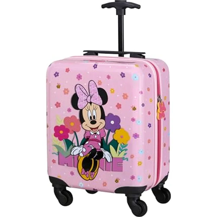 Samsonite Kinderkoffer DAYDREAM DISNEY, Minnie Flower Power, 4 Rollen, Kinder-Reisegepäck für Übernachtungen und Ferien – Bild 1