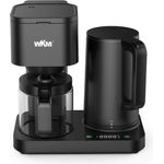 WKM KWK-1600 Filterkaffeemaschine & Wasserkocher, 1600W, LED-Display, 1l Kaffeekanne, Permanenter Filter Nr. 4, Touchsteuerung