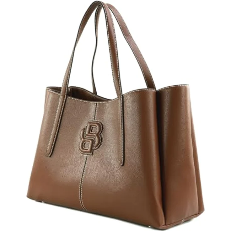 Boss Anett Shopper Tasche, 48 cm, braun, 100% Polyurethan, Raumangebot 28 cm x 20 cm – Bild 2