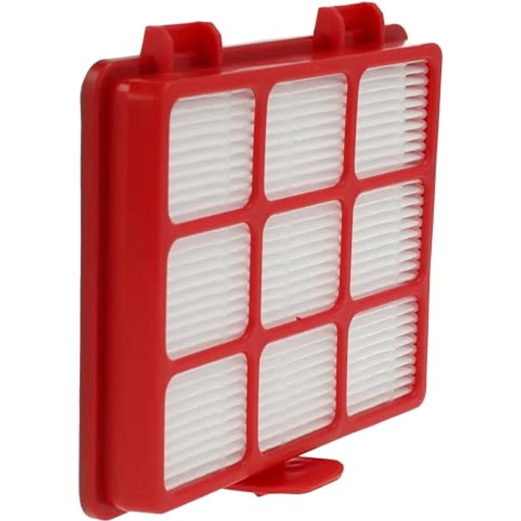 VHBW 3x Staubsaugerfilter für Grundig GMS 3600, Abluftfilter in Rot Schwarz Weiß, ultrafeine Schwebstoffe-Filterung – Bild 8