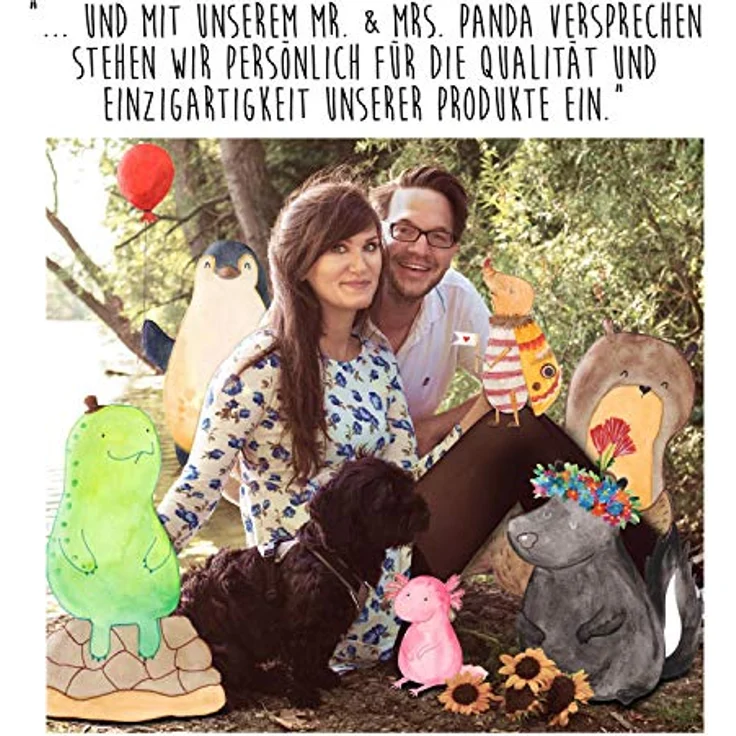 Mr. & Mrs. Panda Blechdose rund Koala Geschenk - Grau Pastell - Vorratsdose 150mm - mit Koalabär Motiv und glänzender Oberfläche – Bild 6