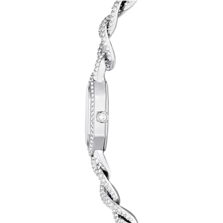 Swarovski Dextera Chain Watch, Silberfarben, mit 623 Kristallen, Swiss Made, wasserdicht bis 30 Meter – Bild 5
