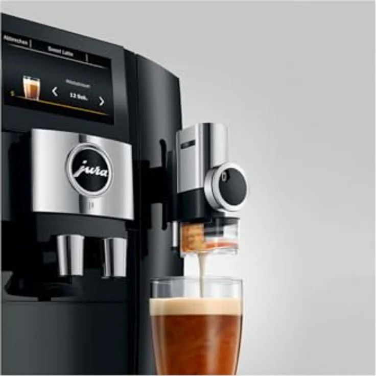 Jura J8 Piano Black (EA) Kaffeevollautomat, 280g Bohnenbehälter, Sweet Foam Funktion, 31 Kaffeespezialitäten – Bild 3