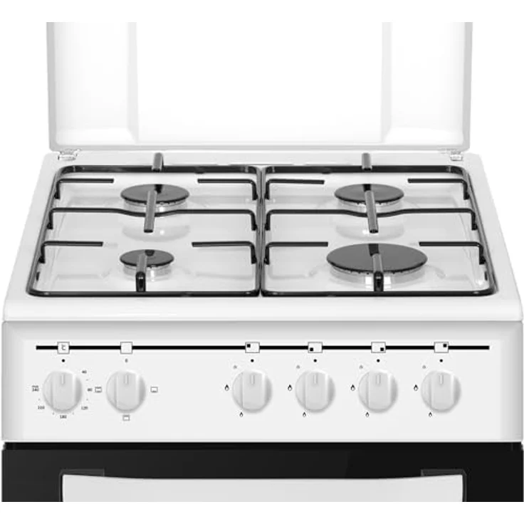 PKM GH4-50 EO AQ, Stand-Gasherd mit 4 Kochzonen, 9050 Watt, 3 Backofenfunktionen, Energieeffizienzklasse A, inkl. Grillrost & Fettpfanne – Bild 4