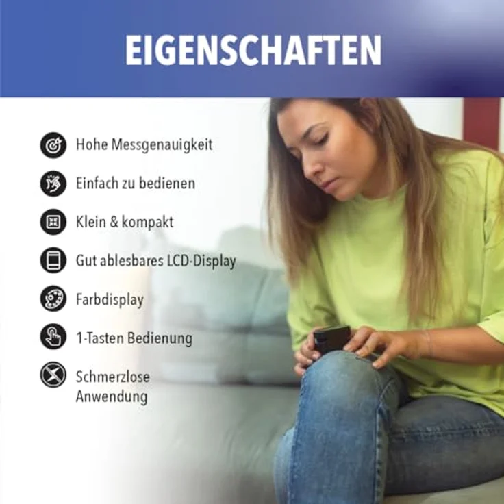IEA Medical Pulsoximeter | Finger-Pulsoximeter für Sauerstoffsättigung und Pulsfrequenz | Tragbares Oximeter für Erwachsene – Bild 3